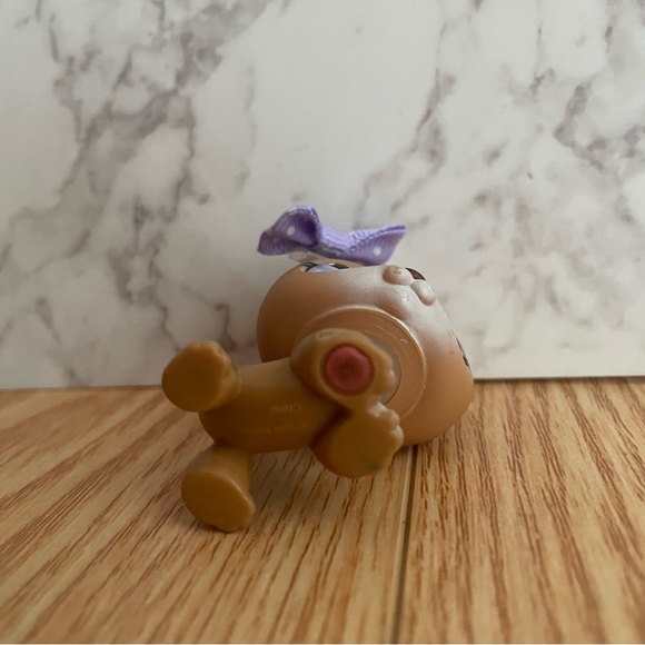 Littlest Pet Shop Brown German Shepherd Dog Purple Eyes #112 2006 Authentic LPS - Picture 3 of 4